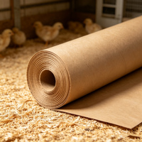 Rouleau de papier kraft jetable pour couveuse, coussinets en papier pour l'élevage de poulets et volailles en ferme