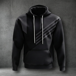 Sudadera con Capucha Personalizada de Fabricante, Estilo Urbano, con Estampado Puff, 500 g/m², Gruesa, Corta, para Hombre, Talla Grande - Product Image 5