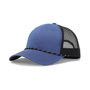 Gorra de camionero personalizada para hombres y mujeres, gorra de béisbol Snapback de malla transpirable ajustable con cuerda decorativa para deportes al aire libre - Product Image 1