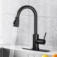 Robinet de cuisine monocommande moderne et minimaliste, à poser sur plan, en acier inoxydable 304, pour rinçage et évier, eau chaude et froide, pour l'international