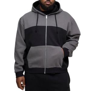 Sudaderas con Capucha Personalizadas Premium de Algodón 100% Grueso con Cierre, Estilo Urbano, Hombros Caídos, Logotipo Personalizado, OEM, ODM, Directo de Fábrica - Product Image 1