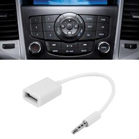 Adaptateur de câble audio pour voiture 3,5 mm mâle vers USB femelle avec prise en charge OTG pour audio AUX