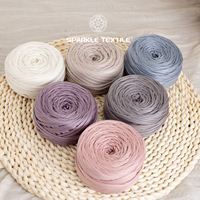 Fil élastique en tissu 100g pour crochet, tricot manuel DIY, sac fait main, fil de t-shirt haute résistance, fil en cuir Nappa mat