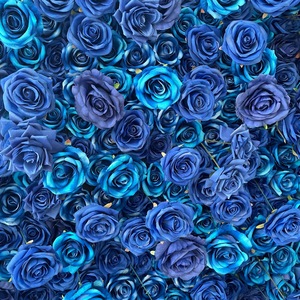 Muro di fiori 5D <span class=keywords><strong>blu</strong></span> fiore 5D decorazione sfondo festa di nozze su misura - Product Image 4