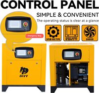 Compresseur d'air rotatif à vis à fréquence variable, lubrifié, refroidi par air, DAVV PM, 10HP/7.5KW, 39CFM, 125PSI, 80 gallons, industriel