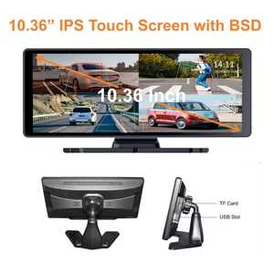 Màn hình cảm ứng không dây CarPlay Android Auto 4 kênh HD 1080P 10,36 inch cho xe ô tô tải AI BSD - Product Image 3