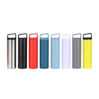450ml Logo personnalisé Bouteille d'eau en acier inoxydable Design moderne Anti-fuite Double paroi Thermos Mini Style pour les enfants en gros