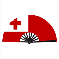 Éventails à main Drapeau de Tokelau, personnalisés avec drapeau national, grands éventails pour la danse en ligne, la rave, les pop, la décoration de mariages et de fêtes en extérieur