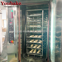Four rotatif à convection à 32 plateaux avec vapeur pour boulangerie machine à pain four rotatif électrique commercial