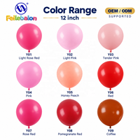 Ballons en latex rose brillant en gros, 12 pouces, 100 unités, CE/EN71/BSCI/CPC OEM/ODM - pour les fournitures de fête d'anniversaire et de baby shower