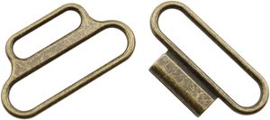 Ensembles de boucles de ceinture latérales en alliage de zinc bronze, boucles à crochet et à dégagement rapide pour ceinture DIY - Product Image 3