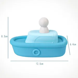 Top-Verkäufer niedliches buntes BPA-freies Silikon-Spielzeug Boots für Babys Blasenbad-Spielzeug