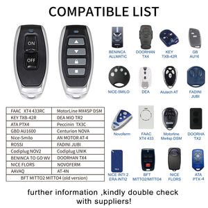 Control remoto inalámbrico para puerta de garaje, señal encriptada segura de 100m, diseño duradero Universal y fácil configuración para el hogar/comercial - Product Image 5