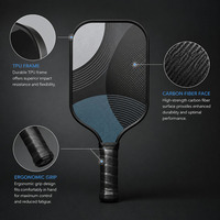 Meilleures ventes : Raquette de pickleball en fibre de carbone T700, designs personnalisés, équipement de pickleball thermoformé USAPA, pagaie de pickleball