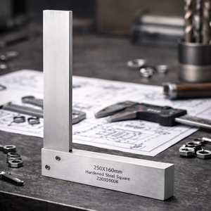 Règle carrée à bord <span class=keywords><strong>plat</strong></span> de précision à 90 degrés pour la menuiserie, le travail du bois et la <span class=keywords><strong>mesure</strong></span> d'<span class=keywords><strong>angle</strong></span> en métal - Product Image 3
