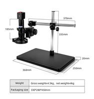 Microscope industriel MSD411-C23V-22 avec caméra et écran de 22 pouces, support réglable pour l'inspection des circuits imprimés, de la quincaillerie et de la précision