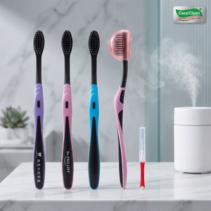 <span class=keywords><strong>Brosse</strong></span> <span class=keywords><strong>à</strong></span> dents <span class=keywords><strong>orthodontique</strong></span> en forme de V CoralClean, manche en PP incassable pour appareils dentaires et orthodontiques, vente en gros - Product Image 1