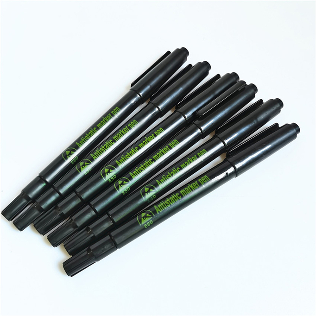 ESD Stationery Anti-Static Double-Tip Marking Pen Durable and Ergonomic Design for Professional Marking