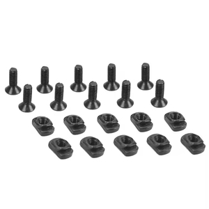 Custom High-Strength Alloy Steel Anti-Loose Screw & Nut Kit for Outdoor Gear Flashlight Adapter Black Oxide Finish - Product Image 1