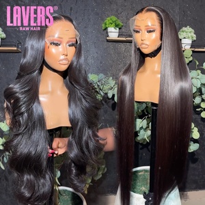 40 inch Brazil HD ren tóc cơ thể sóng xoăn tóc giả Nhà cung cấp 13x6 nguyên Ấn Độ ren phía trước glueless đầy đủ ren phía trước tóc giả tóc con người - Product Image 1