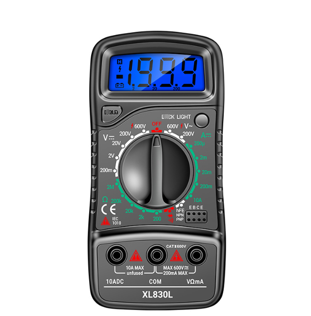 XL830L Digital Multimeter, High-precision Voltage and Current Meter, Intelligent Portable Small Multimeter