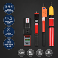 Electroscopio telescópico digital Wanbo-361 WANBO con alarma sonora y luminosa para detección de seguridad telescópica sin contacto de 10 kV