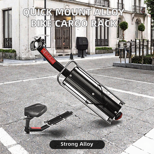 Portabultos Trasero de Montaje Rápido para Bicicleta, Soporte de Aleación para Sillín, Soporte para Bolsa de Equipaje, Opcional para Horquilla Delantera, Capacidad para 1 Bicicleta - Product Image 2