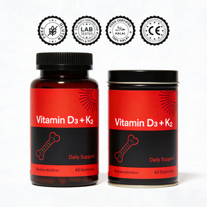 Vitamina D K2 Orgánica en <span class=keywords><strong>C</strong></span>ápsulas Blandas, Mezcla Sinérgica Natural, Mezclas Personalizadas, Servicio de Marca Privada OEM ODM, Certificación HACCP ISO GMP NSF - Product Image 1