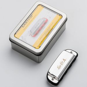 <span class=keywords><strong>Harmonica</strong></span> diatonique EAST TOP à 4 trous avec étui métallique pour tous les niveaux, débutants, professionnels et étudiants, en cadeau - Product Image 3