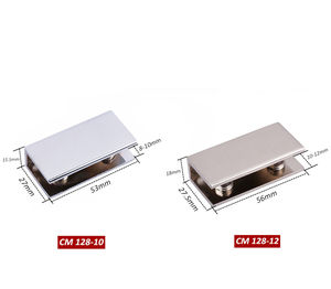 Hot bán thép không gỉ Kẽm hợp kim thủy tinh cố định kẹp khung vuông vòng tròn lan can kính cố định kẹp - Product Image 2