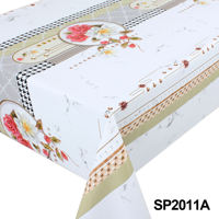 Nappe en PVC Imperméable et Anti-Taches à Motif Floral Gaufré, Rouleau de Nappe en PVC pour la Maison, la Salle à Manger et la Cuisine - Offre Spéciale