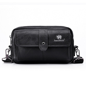 Versione 2025 coreana da <span class=keywords><strong>uomo</strong></span> in pelle sintetica zaino a spalla singola borsa <span class=keywords><strong>pochette</strong></span> multifunzione di grande capacità - Product Image 4