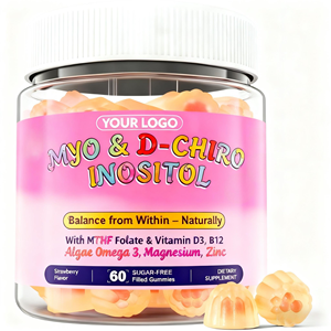 Gomitas de Mioinositol <span class=keywords><strong>y</strong></span> D-Chiroinositol OEM, <span class=keywords><strong>Omega</strong></span> <span class=keywords><strong>3</strong></span>, Vitamina D3, B12, Magnesio, <span class=keywords><strong>Zinc</strong></span>, <span class=keywords><strong>Suplemento</strong></span> Natural para el Bienestar Femenino <span class=keywords><strong>y</strong></span> el Apoyo Inmunológico - Product Image 1