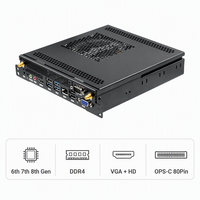 Ordinateur industriel à écran plat interactif OPS PC Intel 6e, 7e, 8e génération Celeron DDR4 VGA HD OEM