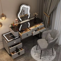 Ensemble miroir mural, lavabo et armoire lumineuse pour salle de bain, mobilier de chambre intelligent, moderne, simple, style princesse, coiffeuse intelligente