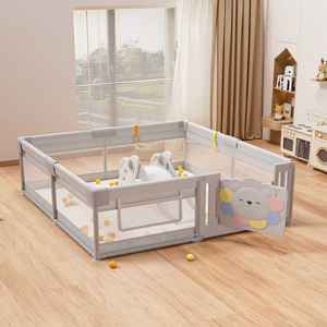 Parc pour bébé petit stylo de jeu pour bébé avec portes parc de sécurité robuste intérieur extérieur jouet pour enfants stylo activité tout-petits parc - Product Image 5