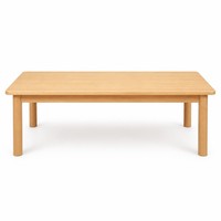 Table carrée en bois Chuangjin 120x60cm, bureau d'activités en bois massif pour la maternelle Montessori, l'étude à domicile, vente en gros