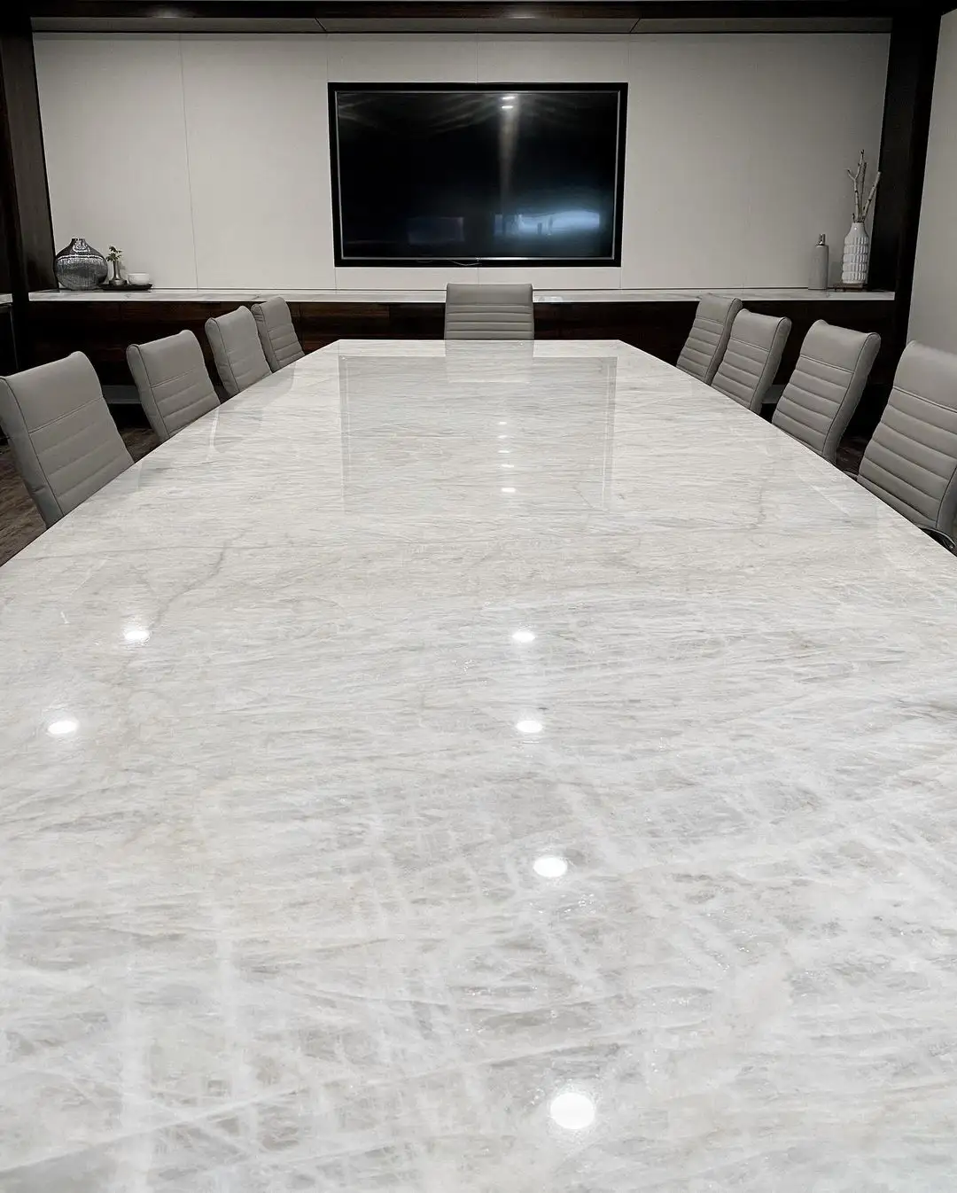 YDSTONE Natürliche Marmorplatten weiß Kristall Quartzit Küchentisch für Heimdekoration