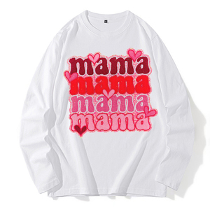 Venta al por mayor mamá letras brillo gran chenilla toalla bordado hierro en parches para ropa personalizada - Product Image 6
