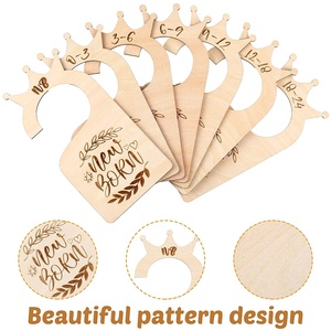 Set di 7 Divisori per Armadio <span class=keywords><strong>in</strong></span> <span class=keywords><strong>Legno</strong></span> Rustico Fatto a Mano per Neonati, Separatori <span class=keywords><strong>da</strong></span> <span class=keywords><strong>Parete</strong></span> Incisi per Guardaroba - Product Image 3