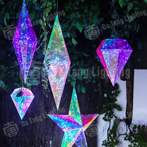 เครื่องประดับเพชร LED แบบแขวนสำหรับตกแต่งต้นไม้เชิงพาณิชย์ ศูนย์การค้า โรงแรม และงานเทศกาลฤดูหนาว - Product Image 3
