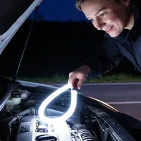 Lampe torche LED flexible, avec gant, éclairage professionnel, outil portable pour réparations automobiles, inspections et espaces restreints