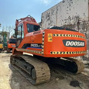 Excavatrice sur chenilles d'occasion hydraulique à vendre, modèle original Doosan DH220, 22 tonnes, DH220LC-7, matériel de construction, Corée - Product Image 6