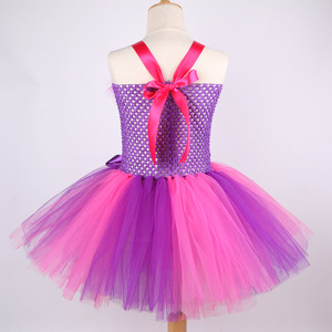 Set <span class=keywords><strong>Costume</strong></span> Tutu per Gatti, Abito in Tulle Rosa e Viola con Fascia per Capelli con Orecchie di <span class=keywords><strong>Gatto</strong></span> e Paillettes, Outfit Completo DP074 - Product Image 3