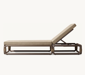 Sassanid exterior nueva llegada bambú inspirado Patio jardín conjuntos Hotel Resort hecho a mano <span class=keywords><strong>Maro</strong></span> aluminio todo clima cuerda Chaise - Product Image 4