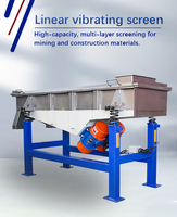 Voedselveilige roestvrijstalen lineaire trilzeef / lineaire trilzeefmachine voor gevriesdroogd fruit en groenten