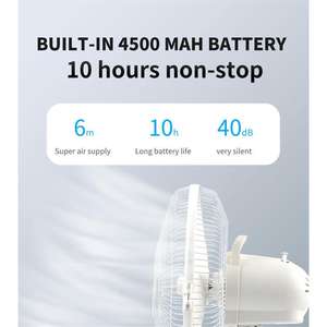 Energie effizienter 12-V-DC-Solartischlüfter mit Lade möglichkeiten für die Integration von Solarmodulen - Product Image 4