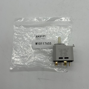 สวิตช์สตาร์ทดรายเออร์ W10117655 SX2121 120V AC ปุ่มกดไฟฟ้าสำหรับใช้ในบ้านอะไหล่ทดแทนพลาสติก - Product Image 1