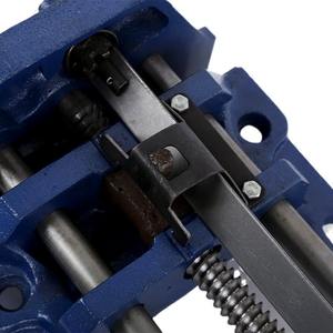 Étau de table professionnel à dégagement rapide de 9 pouces, en fer et en acier, pour le travail du bois, avec base pivotante en fonte - Product Image 3