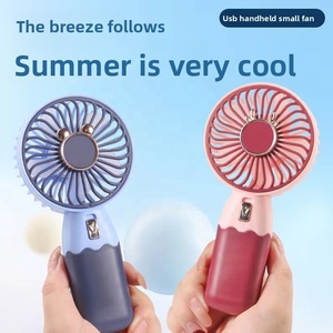 Customizable Logo and Color <b>Box</b> Outdoor Portable Fan Usb Charging Mini Fan Handheld Flower Handheld Rechargeable Pocket Fan - Product Image 3